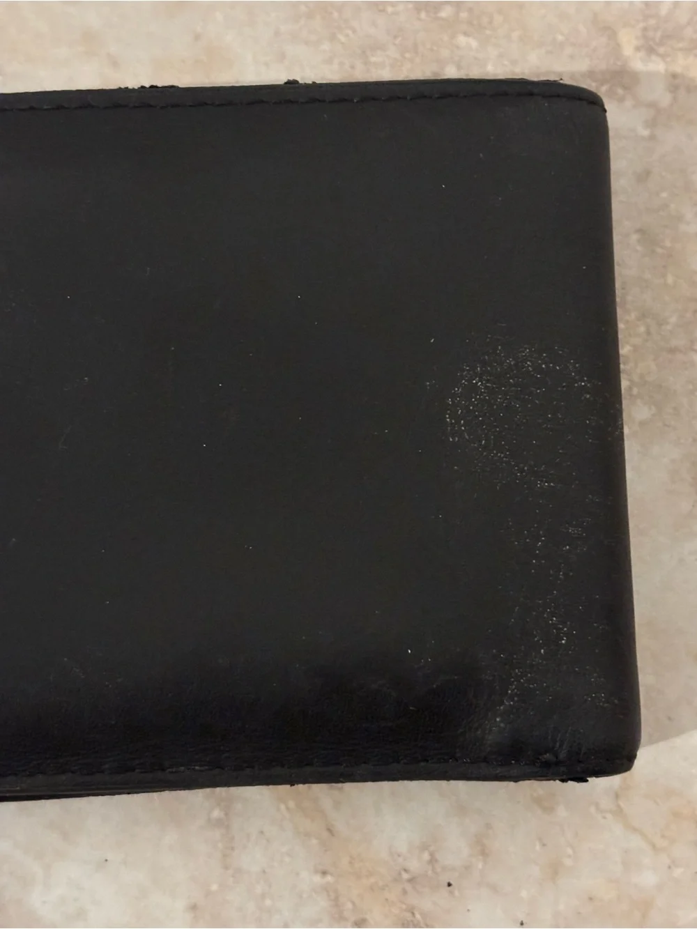 Lacoste Black Leather Bi-fold Wallet with Silver Crocodile Logo